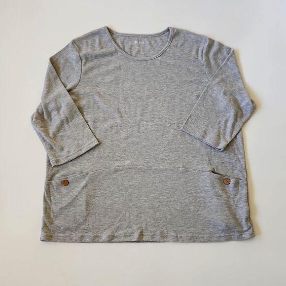 BLAIR Soft comfy light weight ¾ quart sleeve Sweatshirt. - Picture 1 of 9